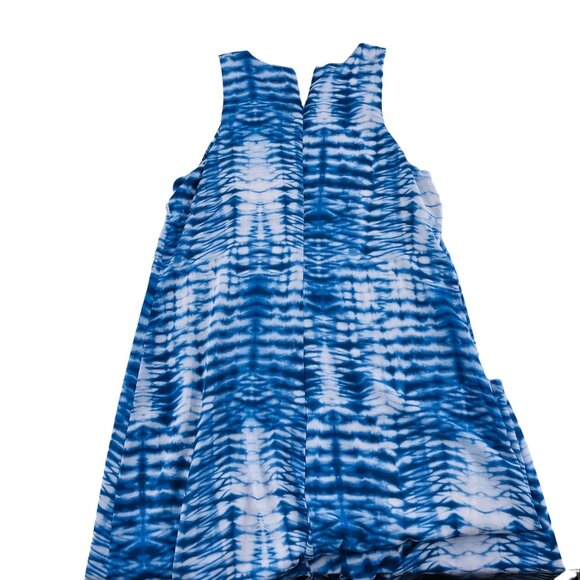 Karen Kane Womens Blue Tie-Dye Maxi Dress size Large Knit Soft Stretch Sleeveles - Picture 6 of 6